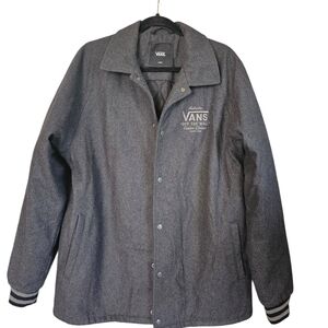 Vans Gray Wool Varsity Jacket for Men